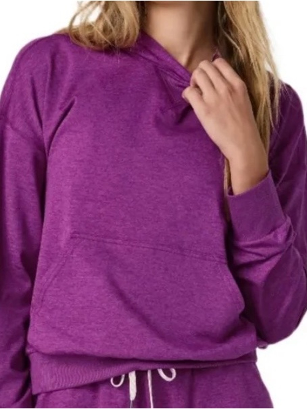 NWT vuori Heather magenta modern halo pullover hoodie size XL
